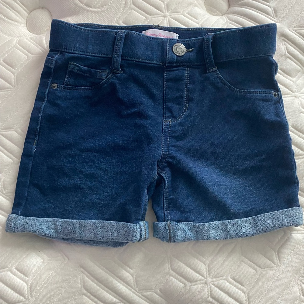 Tommy Bahama Kids Navy Blue Rolled Hem Shorts